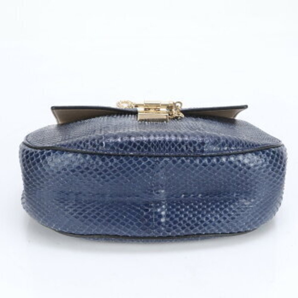 Chloe Drew python leather gold chain Shoulder Bag… - image 7